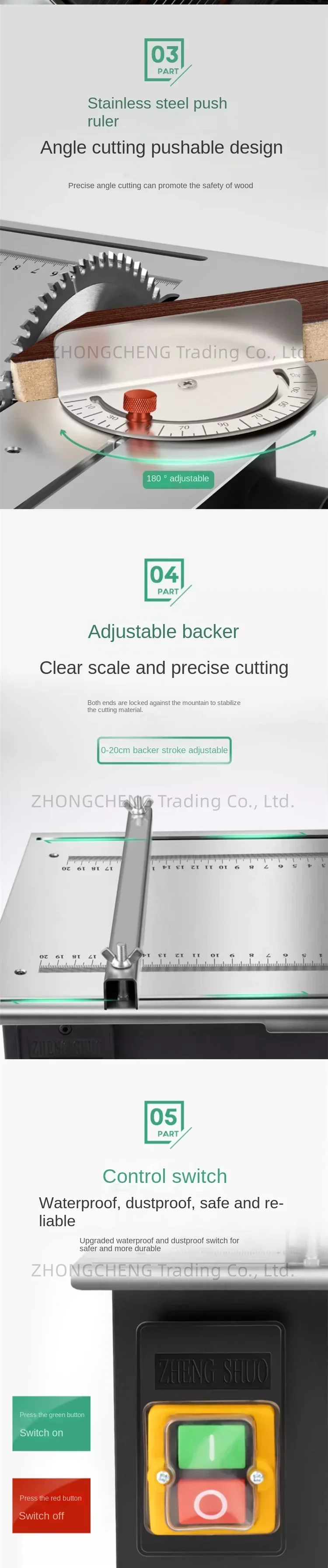 220V New High-power Woodworking Decoration Table Saw Mini Mini Small Household P