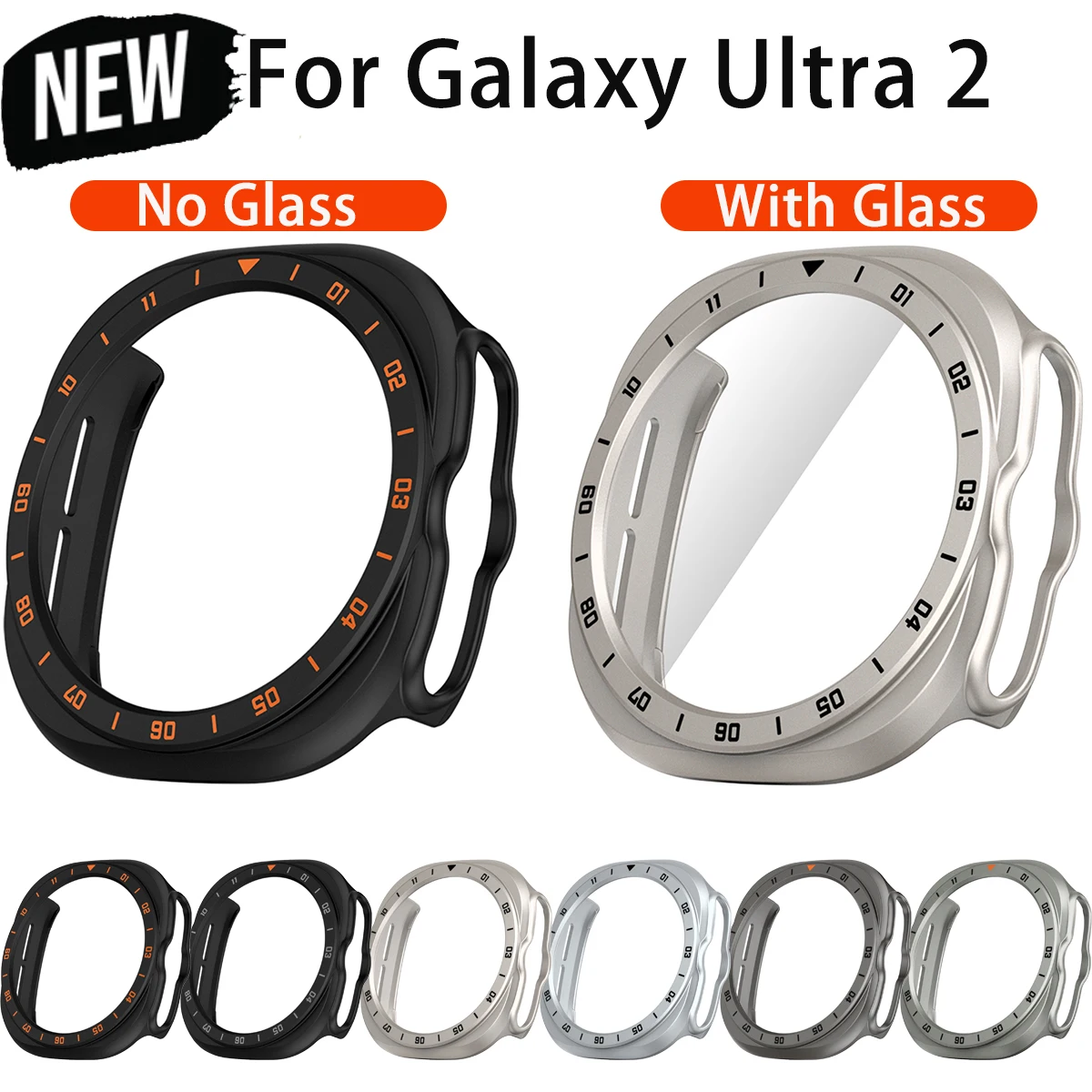 Protective Bumper Case for Galaxy Watch Ultra 2 - All-Around Hollow Shell Accessory