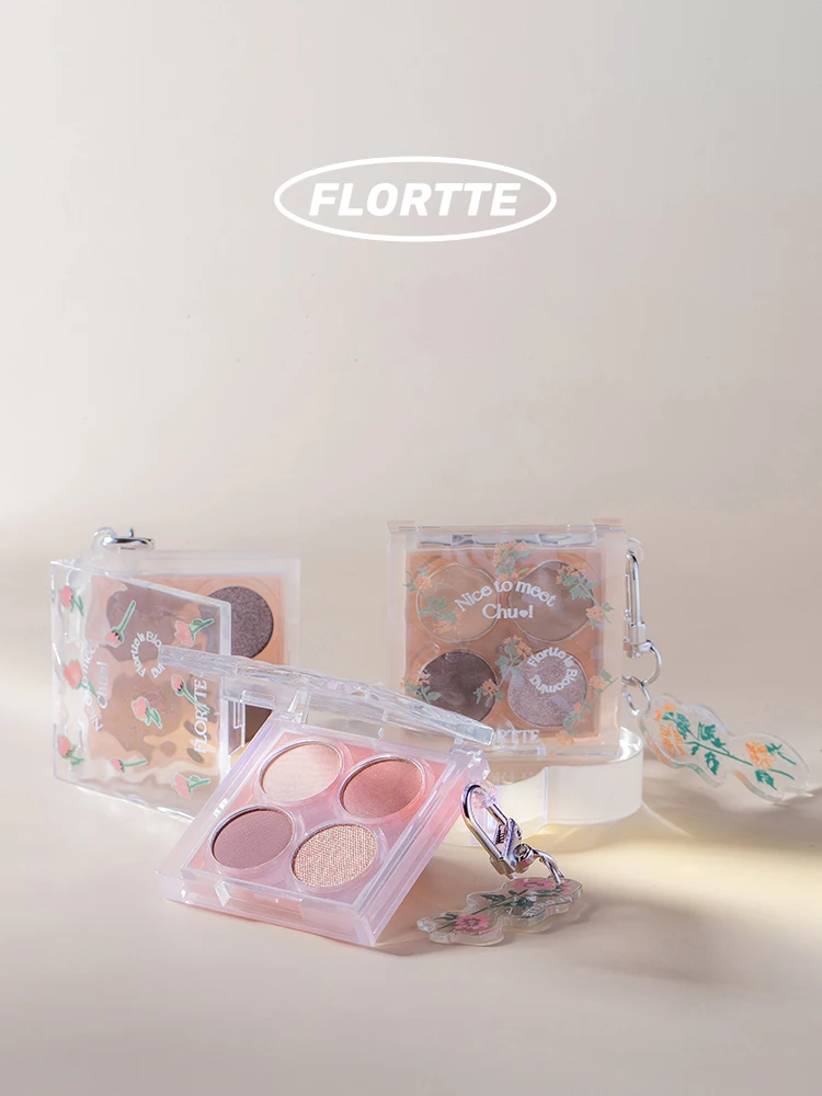 

Палитра теней для век First Kiss Bobo, четыре цвета, блестящая матовая тонкая и блестящая Комплексная пластина