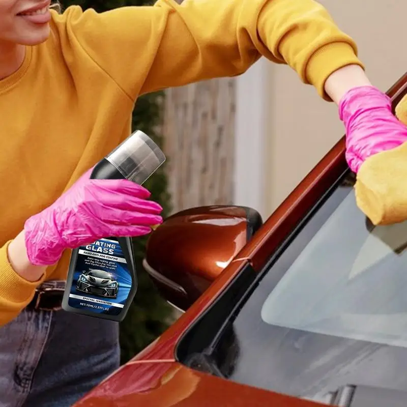 70ml Glass Coating For Windshield Hydrophobic Glass Coating Agent Rainproofing Agent Waterproof Windshield Fog Prevention 4