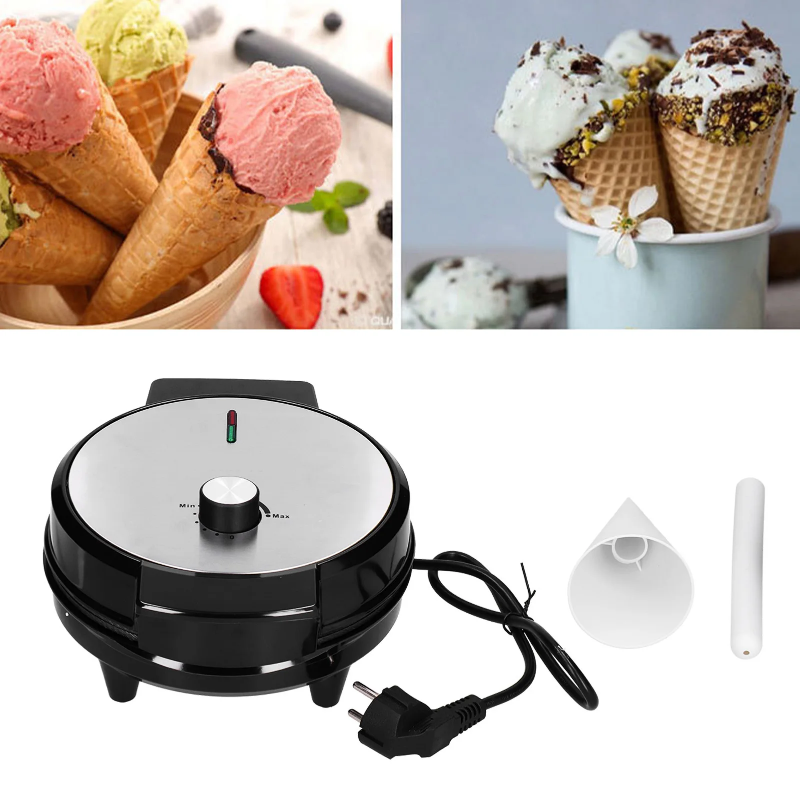1000W Multifunction Electric Breakfast Maker Double Sided Heating Pancake Making Machine EU Plug 220-240V Kitchen Appliance