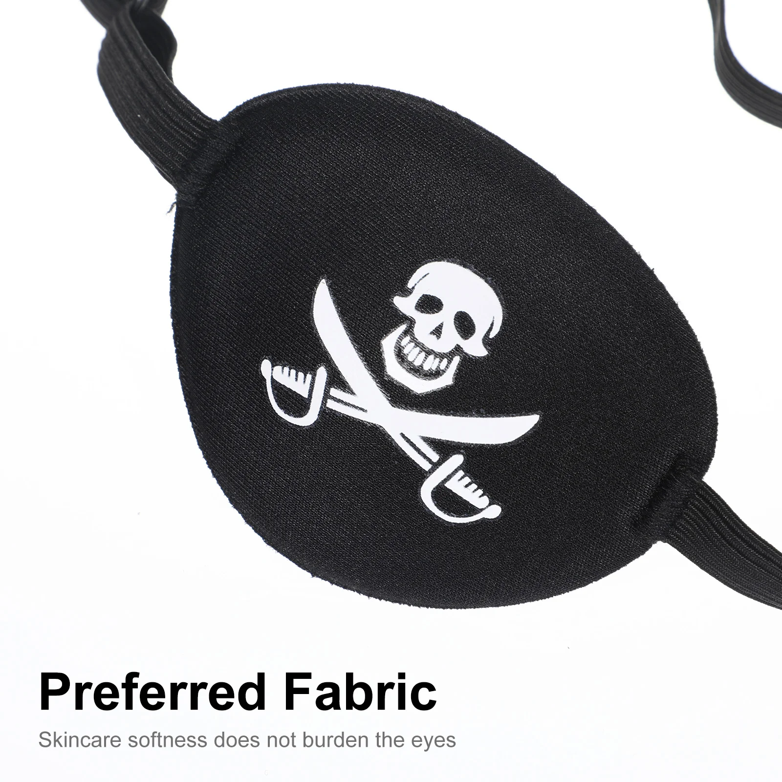 Adult Pirate Eye Patch Skull Crossbone Eye Patch Mask For Halloween Party Cosplay Pirate Style 1pc