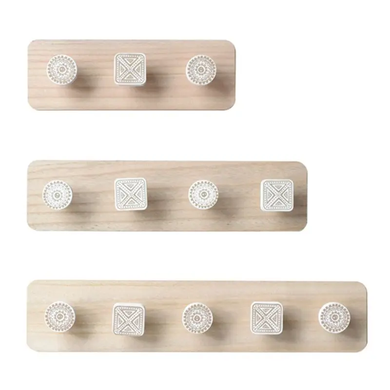 

for Creative Wooden Hooks Clothes Hanger Nordic Wall Hanging Storage Rack Hat/Coat Hanger Home Decorative Wall Hooks Hol
