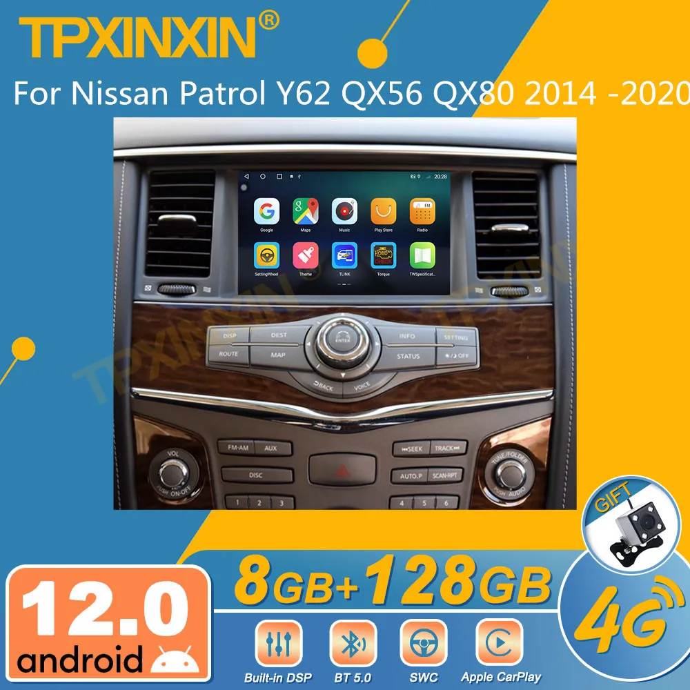 

Автомагнитола 2DIN для Nissan патруль Y62 QX56 QX80 2014 -2020 Android, стереоприемник, Авторадио, мультимедийный плеер, GPS-навигация, головное устройство
