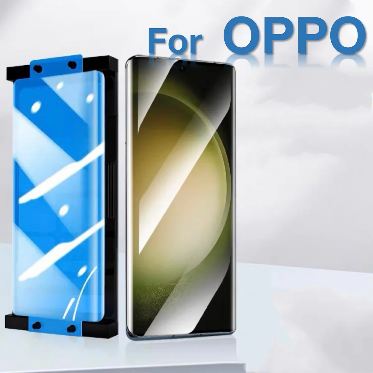 

for OPPO Find X5 X6 X3 X2 OPPO Reno 10 9 8t 6 5 4 3 Pro Plus Explosion-proof Screen Protector Glass Protective with Install Kit