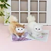 New Cute Simulation Kitten Animal Cat Decoration Gift Home Car Ornament Crafts Plush Figurine Miniature Christmas Party Model 3