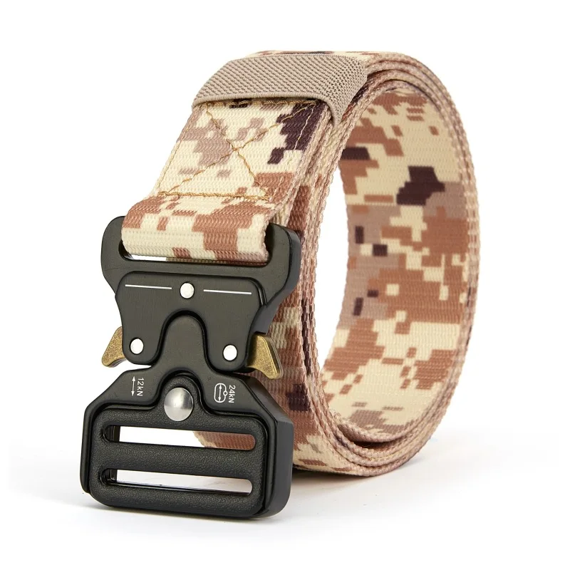 

Genuine Tactical Belt Quick Release Outdoor Military Metal Belt Soft Real Nylon Sports Accessories Men And Women Black Belt