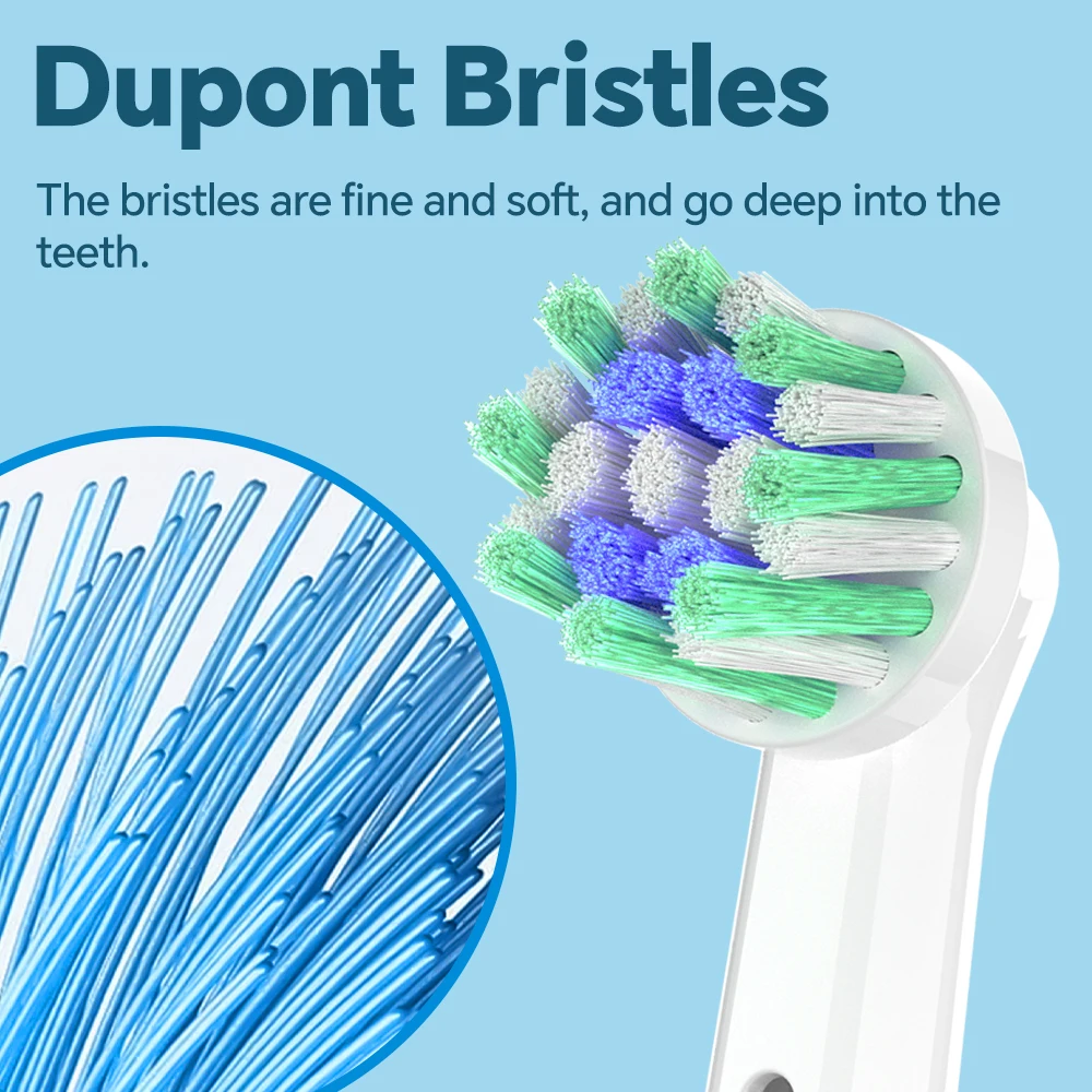 4/12/20 Pack Replacement Brush Heads Compatible with Oral B Electric Toothbrush, Professional  Toothbrushes Head for 1000, 2000