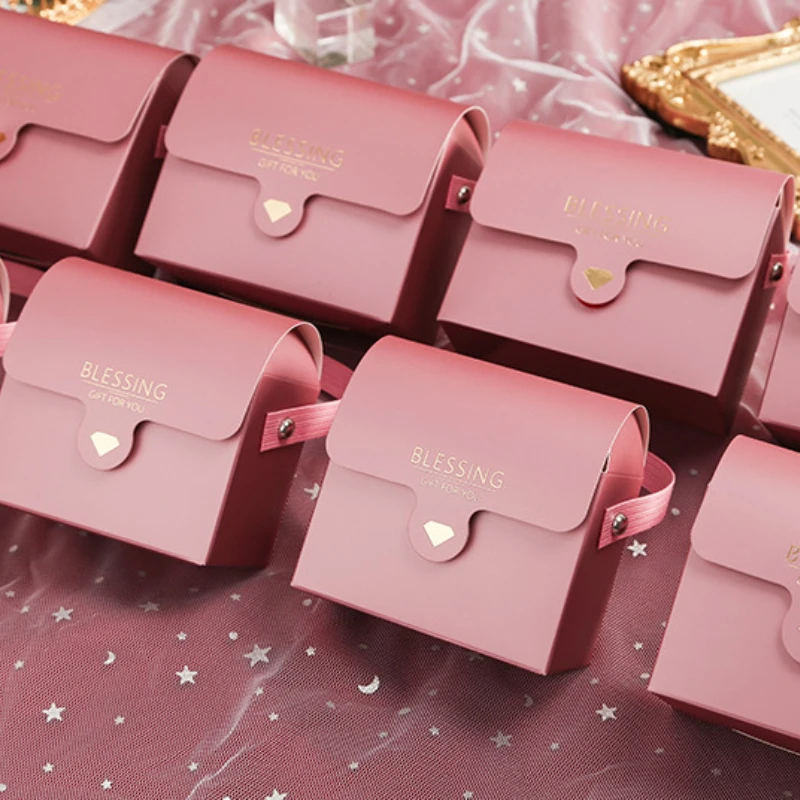 

10 шт. Красная креативная портативная коробка для конфет для свадебной вечеринки шоколадное печенье подарочная упаковка коробка подарки в китайском стиле для гостей