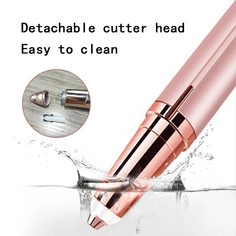 Eyebrow Trimmer Eyebrow Trimmer Set Eyebrow Razor Set USB Electric Eyebrow Trimmer Painless Eye Brow Epilator Mini Shaver Razors Portable Facial Nose Hair Remover Depilator Make Tool