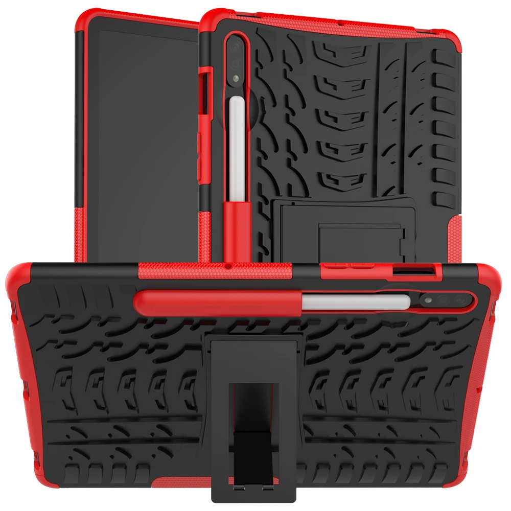 Tablet Stand Armadura Capa Capa para Samsung Tab s9 fe Plus Sm-x710 X716b a8 10.5 Sm-x200 X205 a7 Lite 8.7 Tpu pc Shell 2023