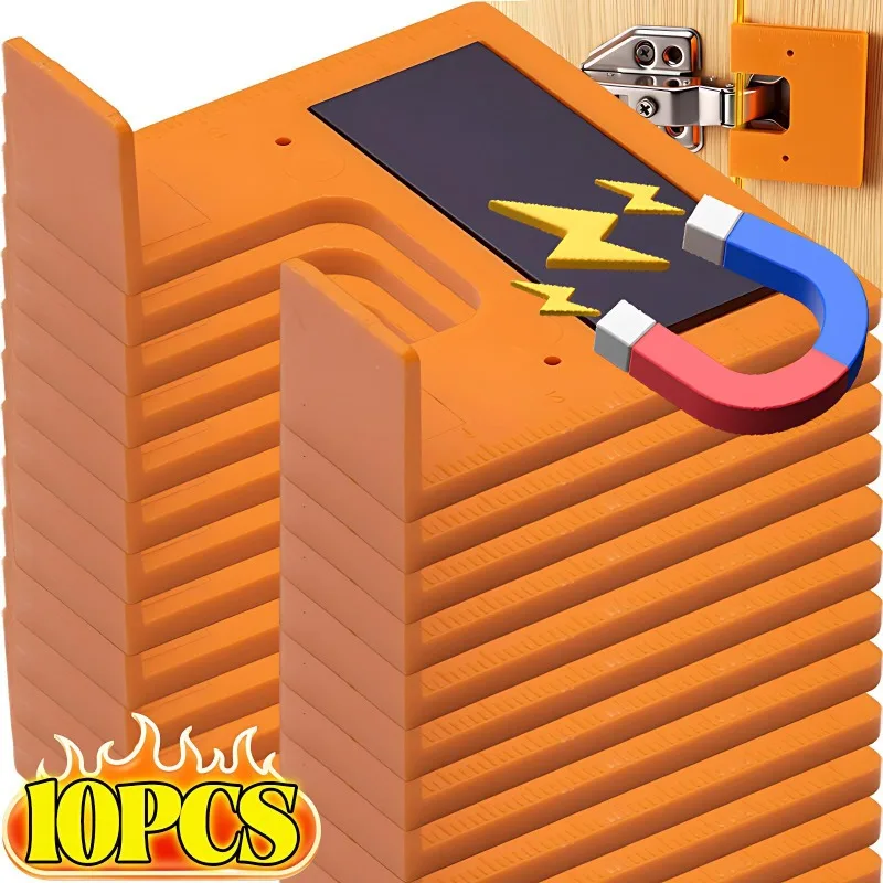 Magnetic Hinge Positioning Plates for Quick and Easy Door Installation