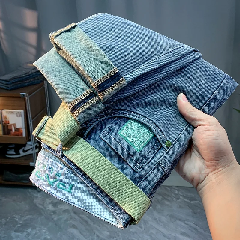 Новинка 2024, мужские джинсы высокого класса