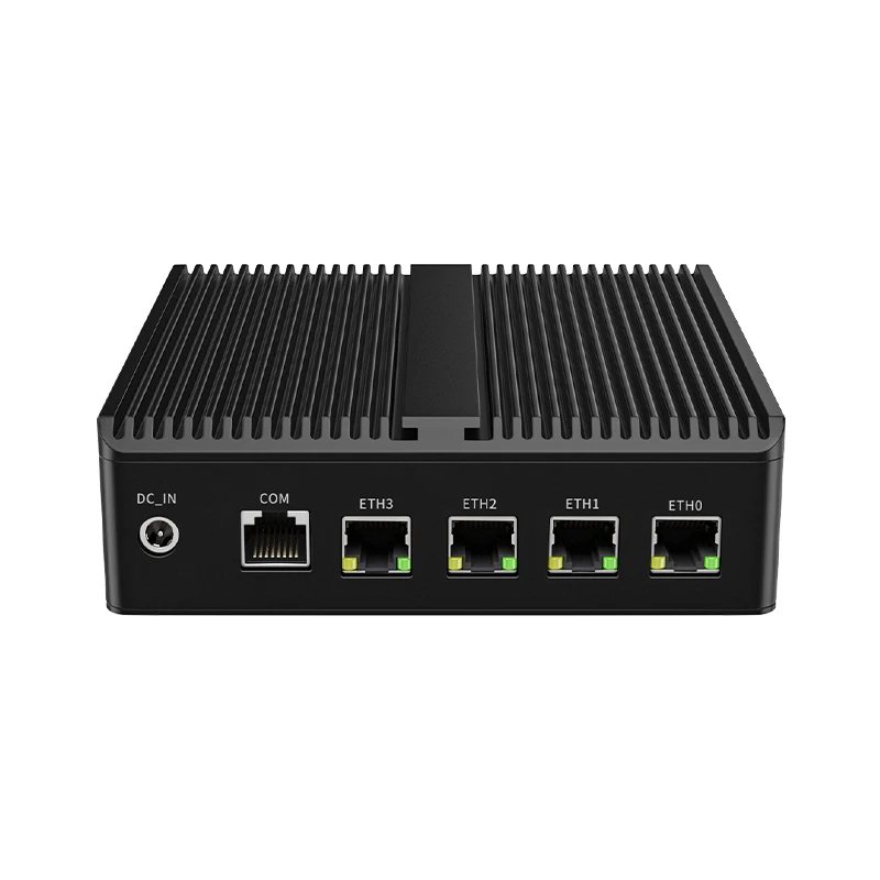 Fanless Mini Network PC Integrated Intel N100 4x2.5G Ethernet Barebones NO RAM NO SSD Expandable LTE 5G Module G30W-1264NP4L5G
