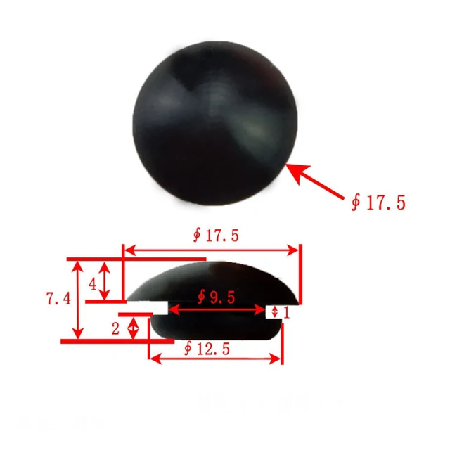 Tappi For Fori In Gomma Siliconica Da 2mm A 50mm Tappo Maschio In Gomma Tappo In Silicone Rubinetto Tappo For Tubi In Plastica Tappi Di Tenuta Copertura Impermeabile ( Color : Black Color , Size : STD - Foto 3