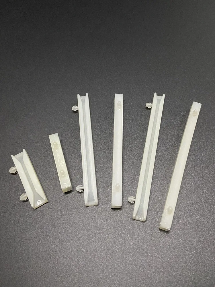 

Nylon 66 Material Natural PCB Board Installation And Fixing Slot Groove Inside The Chassis Plastic Card Guide Rail HCG Series