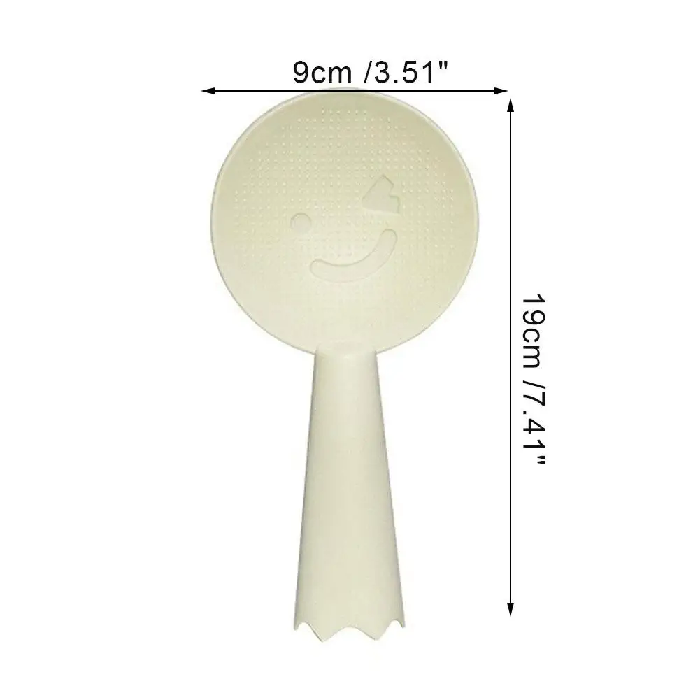 Non-Stick Plastic Rice Spoon Cute Face Rice Spatula Scoop Cooker Long Cooking Scoop Kitchen Utensil Tableware Tools
