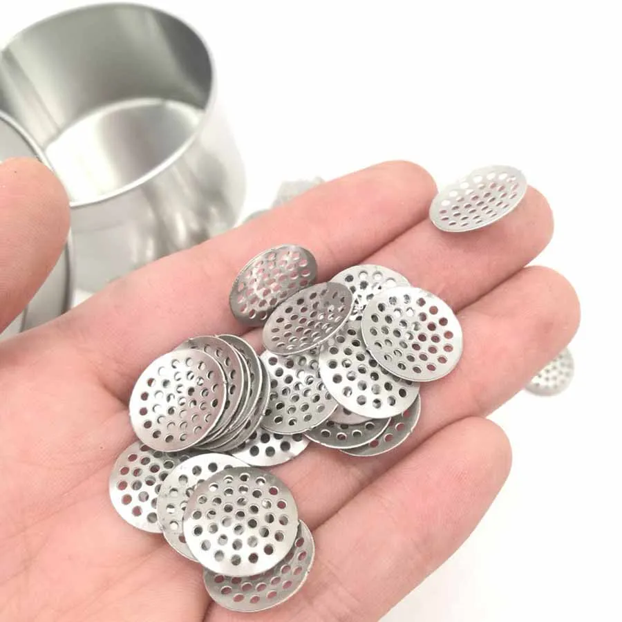Smoking Accessories 0.5mm thick 8mm 12mm 15mm 16mm Metal Screens Bowl Screen filters for Tobacco Smoking Pipes Filter Mesh smoking accessories tobacco smoking accessories smoking pipe filters