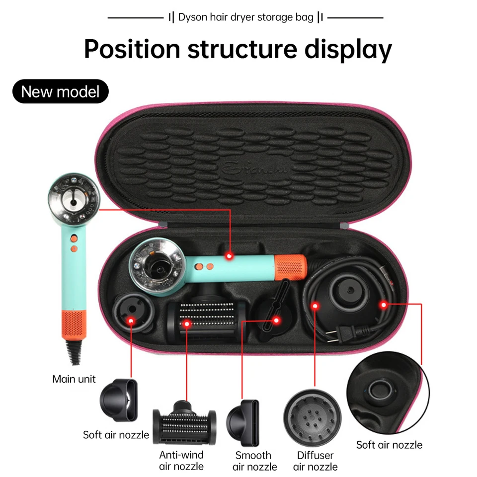 ダイソンHD01 ヘアドライヤーStorage bag S0e4864b31c3542baab12f42a6da25