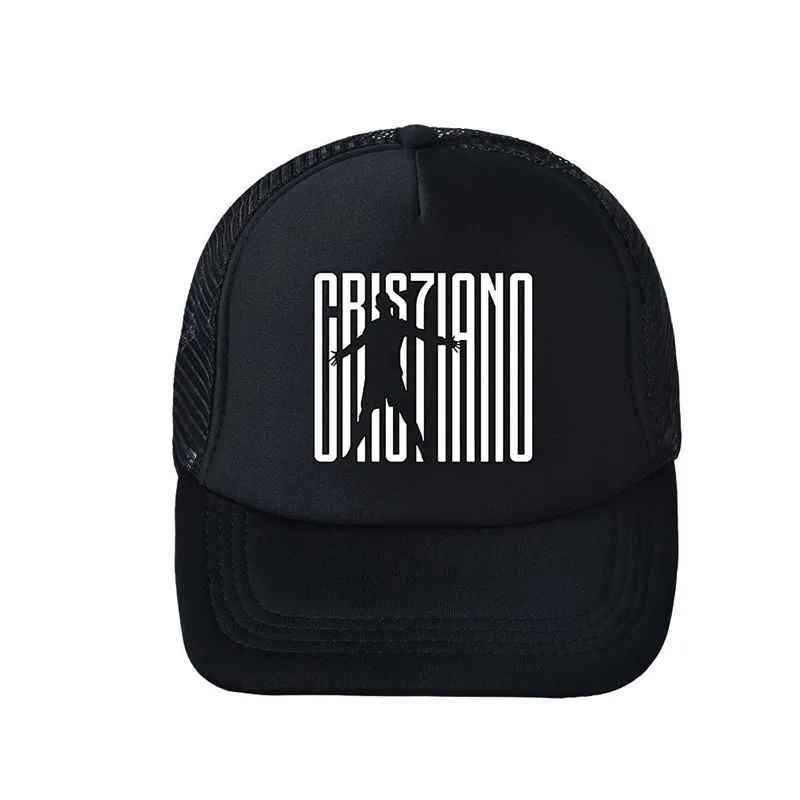 3D Printed Cristiano Ronaldo CR7 Adjustable Snapback Baseball Cap Men Women Casual Sports Mesh Hat Outdoor Party
