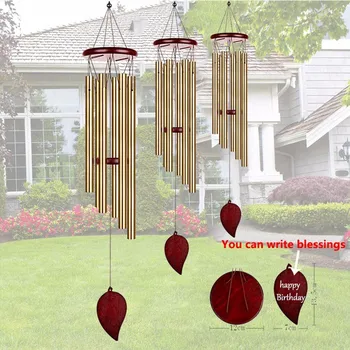Money Tree 6 Tubes Wind Chimes Bell Good Luck Decorations Home Bell Pendant Home Gardens Courtyards Decorative Lucky Wind Chime 1
