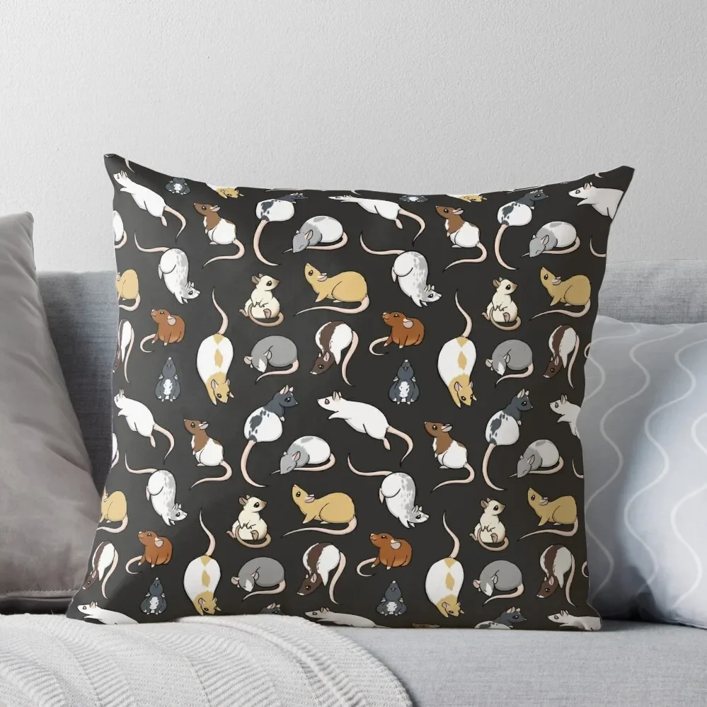 

Rats Throw Pillow Cushions Cover Embroidered Cushion Cover