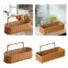 Weaving Wall Hanging Basket Decorative Basket Container No Perforating Fruit Sundries Organizer for Living Room 4