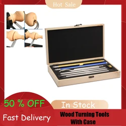 Wood Turning Tools Set, Woodworking Chisel Wood Lathe Tool Carbide Inserts Cutter Stainless Steel Bar Aluminum Handle Woodturnin