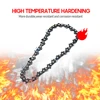 4/6/8 Inch Chains and Guide Bar Mini Steel Chains Electric Saw Blade Electric Power Tool Saw Accessory Replacement Wood Cutting 5