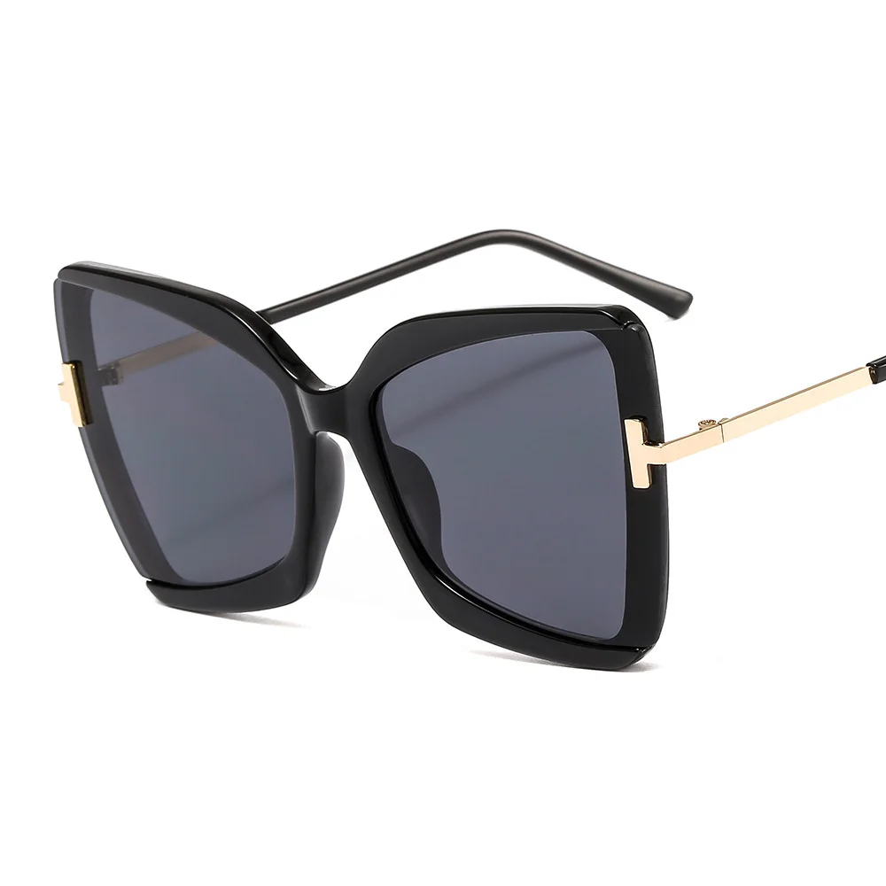 Brand Designer T Sunglasses 2022 New Oversized Square Women Sun Glasses Female Big Frame Colorful Shades fpr women Oculos round sunglasses women Sunglasses