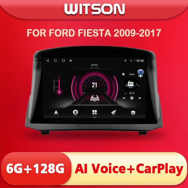 Автомагнитола Witson с голосовым управлением 2 din Android для FORD FIESTA 2009 2017 Carplay 4G