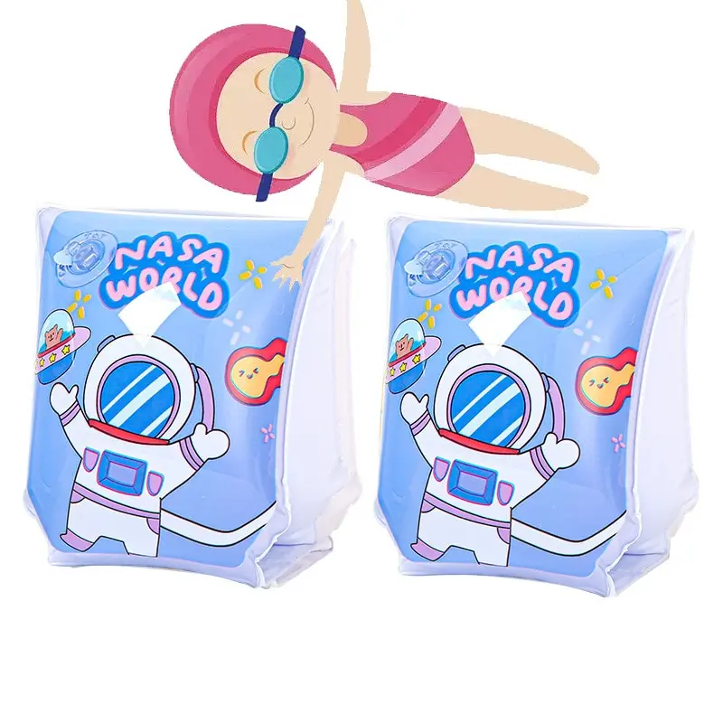 Cute Cartoon Children Arm Floats Blue Astronaut Arm Buoyancy ArmRing Life Buoy Thick Buoyancy Bands