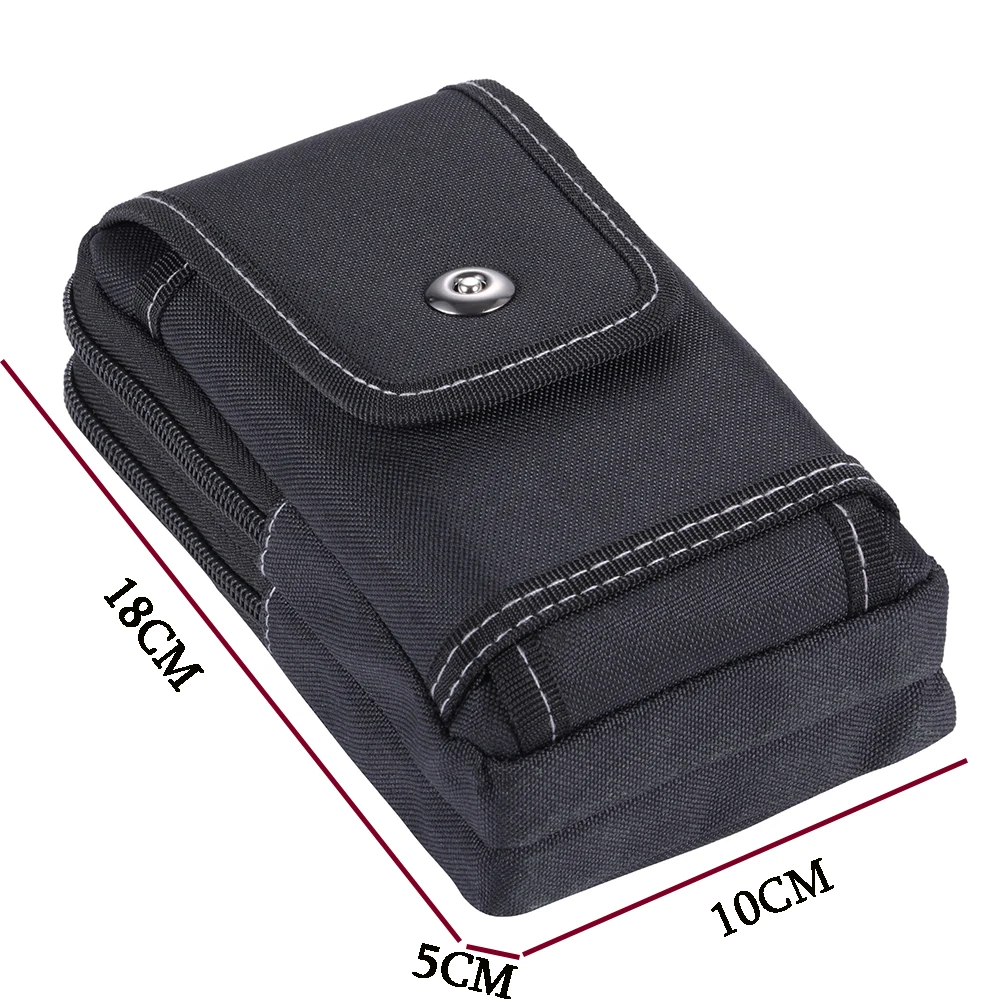 Sac ceinture tactique double couche avec poche téléphone - banane EDC pêche chasse randonnée