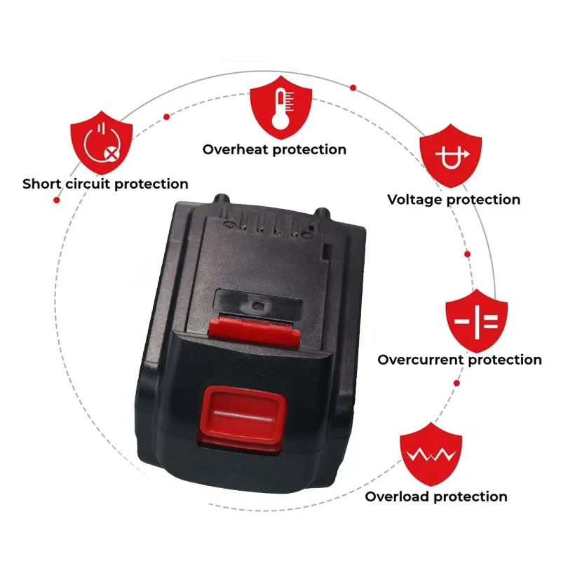 

20V 6000 8000 10000mAh Li-Ion Battery for Power Tool Decker LB20, LBX20, LBXR20