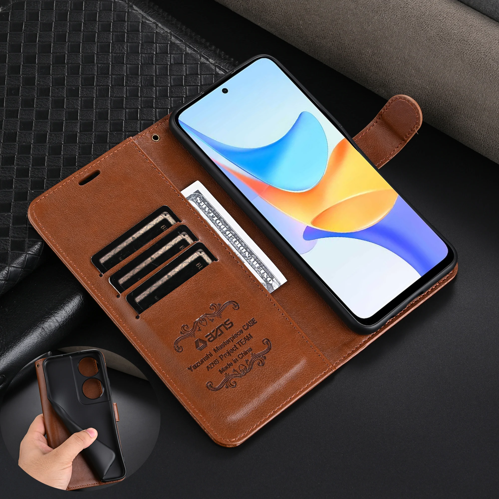 Nuovo Stile Per Honor X7B 4G Cover Case Portafoglio In Pelle Pu Custodie Per Schede Telefoniche Soft Tpu Book Flip Per Honor X7B Custodie Per Telefoni