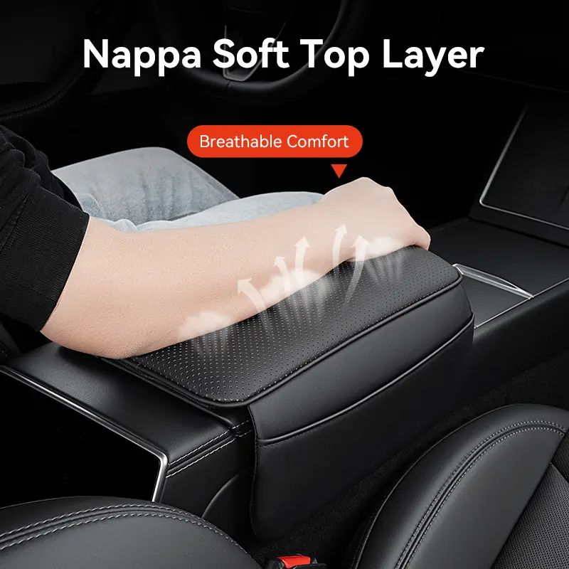 YZ For Tesla Model 3 Y YL Juniper Highland Armrest Pad Soft Case Center Console Box Cover Aanti-scratch 2026 Accessories - Image 4