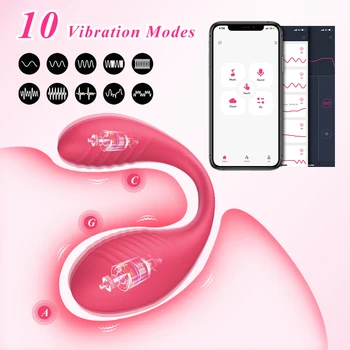 Bluetooth Dildo Vibrator for Women Panties G-Spot Vagina Anal Stimulation APP Control Dildo Female Vibrator Sex toys for Women 4
