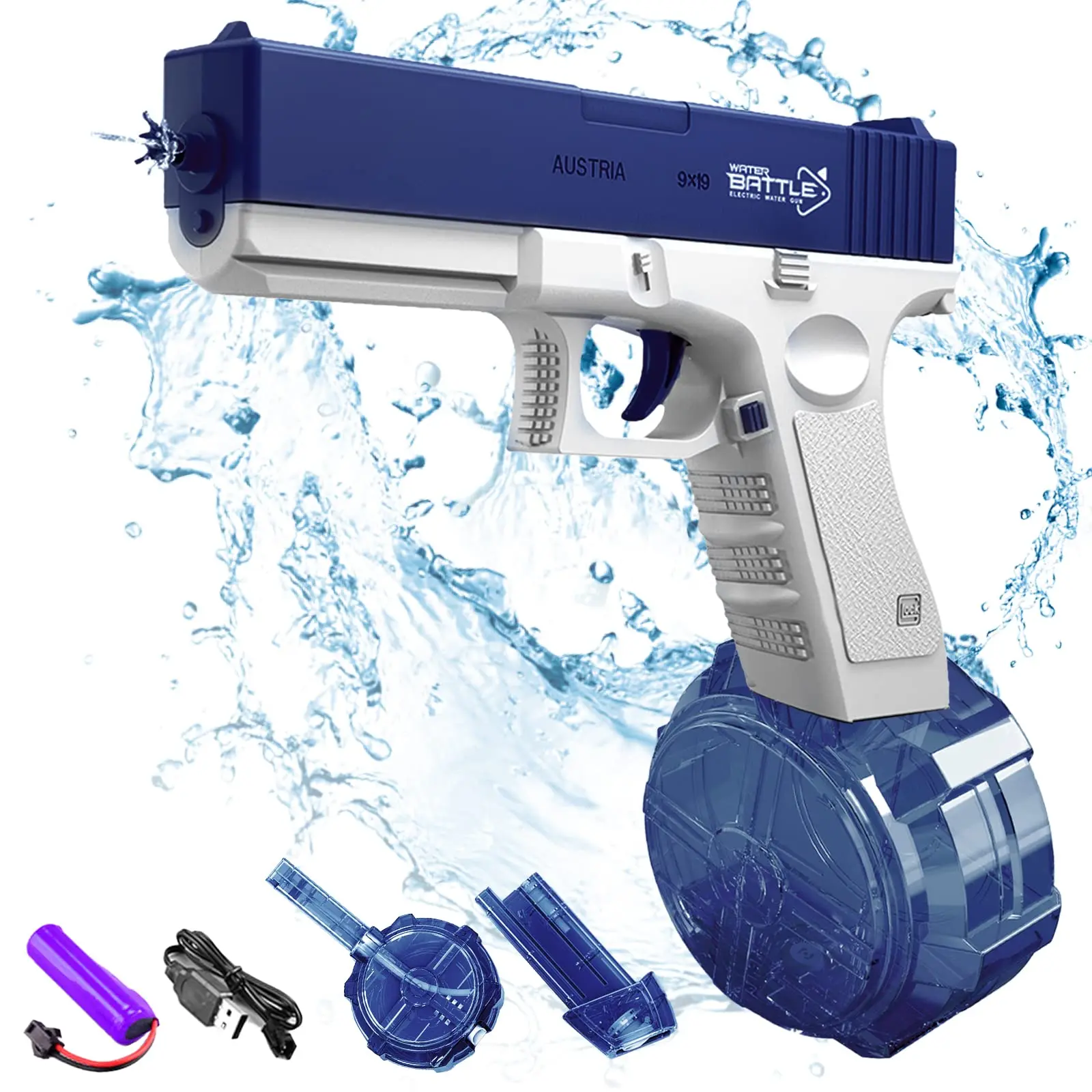 

Electric Water Guns, Water Soaker Gun Toys For Kids Ages 8-12, Automatic Squirt Guns Up To 32 FT Range, Summer Pool Beach Party