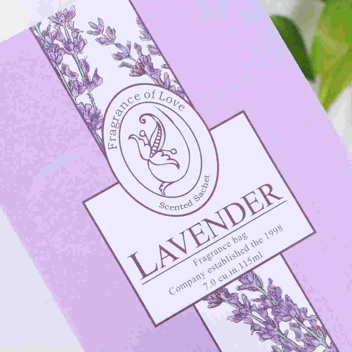 Deodorant Sachet Bags Fragrance Bags 5 Lavender Scented Sachets Bag with Hanger Air Freshener Deodorizer Scented Sachets Bags for Drawer and Closet