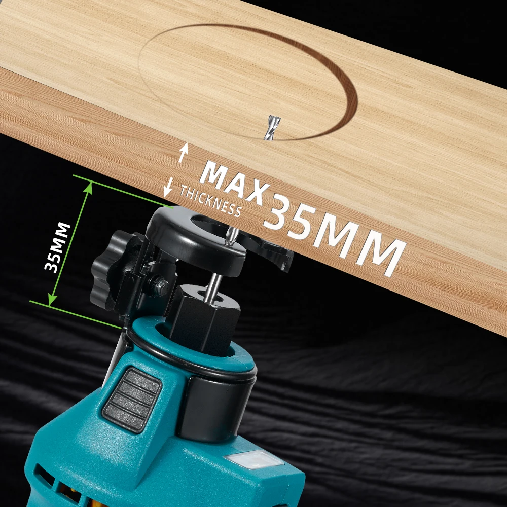 NEWBENY 3 Gears Brushless Electric Drywall Cut Out Tool Cutting Woodworking Drywall Sheetrock Tools For Makita Battery Pin 4