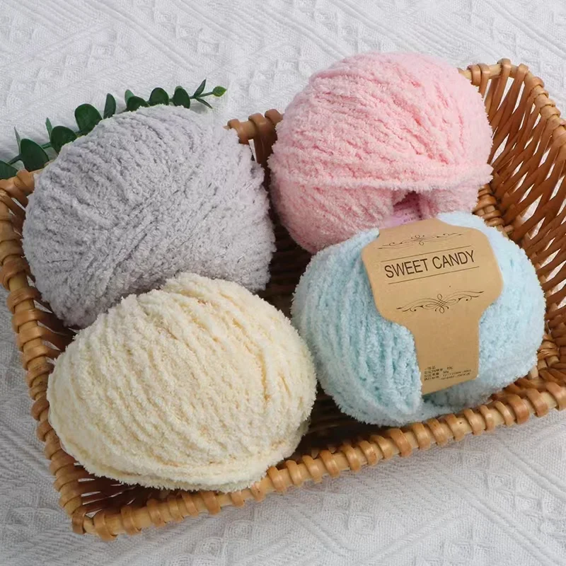 5pcs/ Set of Short Plush Yarn Xuefei Ermeng Xiaoai Wool Xiaocute Love Short Plush Yarn Wool Hand Woven Doll DIY Crochet 6