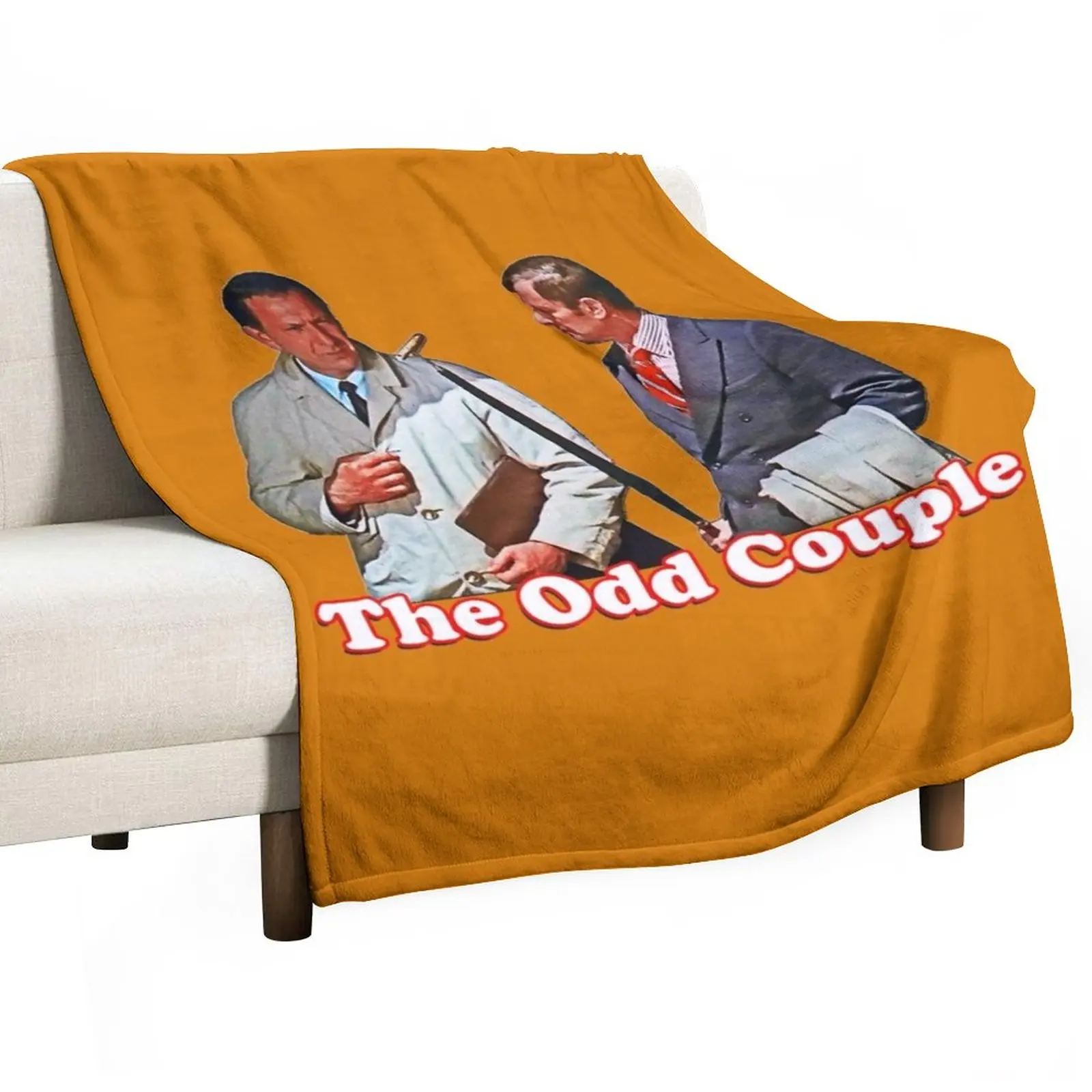 

Retro Throwback The Odd Couple Felix and Oscar Tribute Throw Blanket Soft Plaid For Sofa Furry Blankets