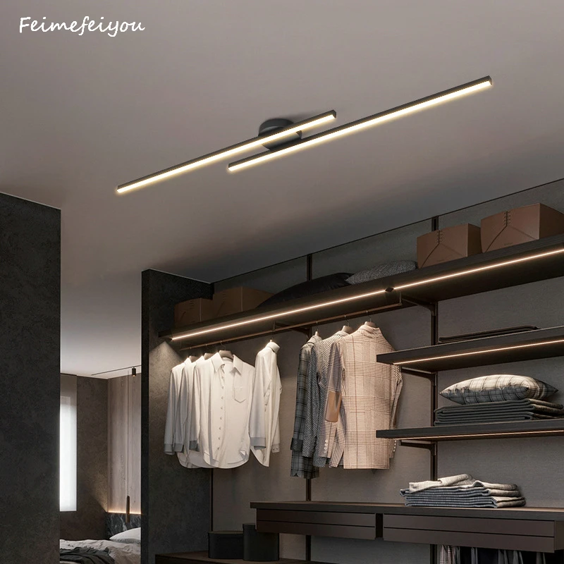 porselein Ongelofelijk kalligrafie Moderne Led Strip Plafond Kroonluchter Gangpad Gang Plafond Lampen  Eenvoudige Indoor Licht Creatieve Entree Garderobe Decoratie Lamp -  AliExpress