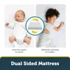 Dual Sided 2-in-1 Baby Crib Toddler Mattress Waterproof Antimicrobial GREENGUARD Gold Certified Extra Firm Lightweight 3