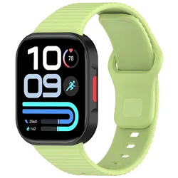 Enhanced Sport Silicone Strap for Smart Watches - Premium Quality Bracelet in Vibrant Colors (Lime)