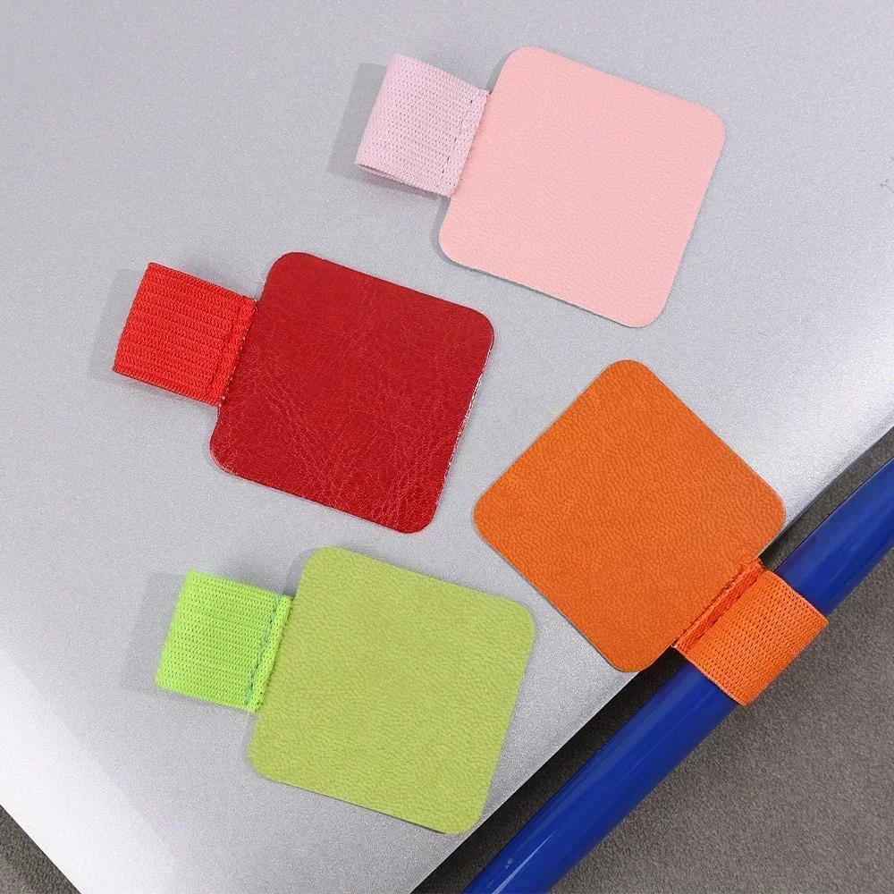 Pen Loops Pencil Holders Self-Adhesive PU Leather Pad for Stylus Pencil Books Notebooks Anti-lost Anti-fall Elastic Loops 6-1pcs, Pen Holder, Pen And Brush Holder, Pen Loop