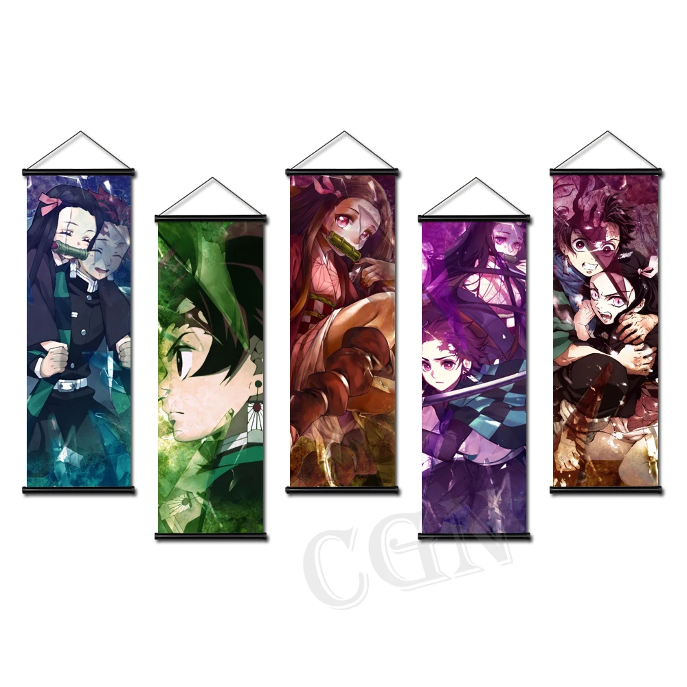 

Posters Demon Slayer Canvas Paintings Japan Anime Figure Modular Picture Hanging Scrolls Wall Art Prints Home Cuadros Decorative