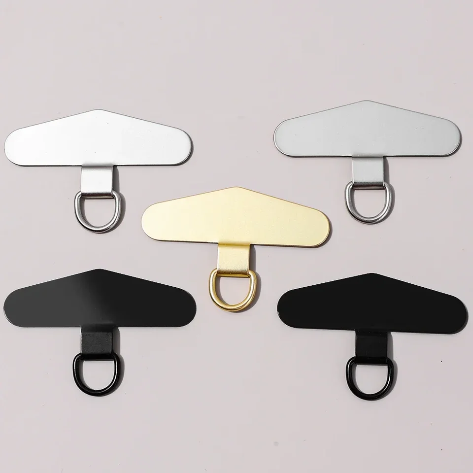 Confezione da 8 linguette per cellulare, universale, in tela, per cellulare, con chiusura anti-smarrimento, anello in metallo di ricambio per smartphone, cinturino da polso, colori vivaci