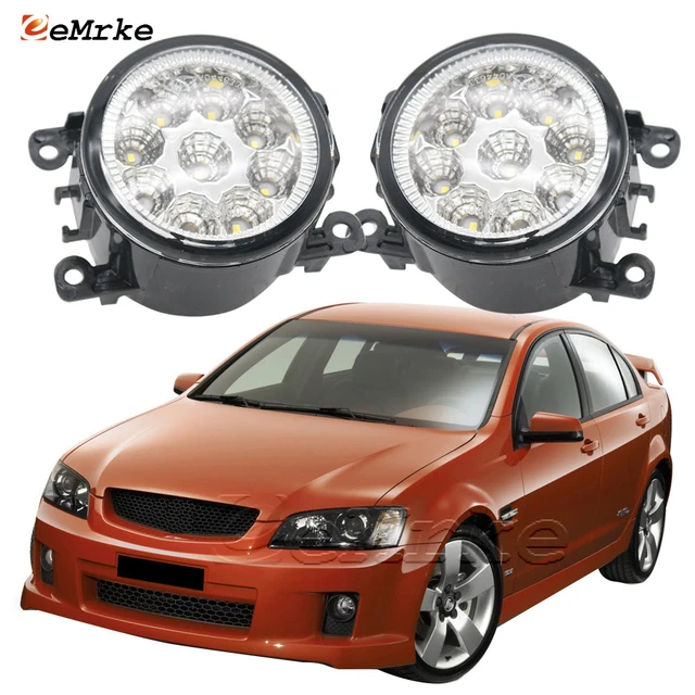 2-pcs 9-pieces Led Fog Lamp Headlights For Holden Commodore Ss Ve