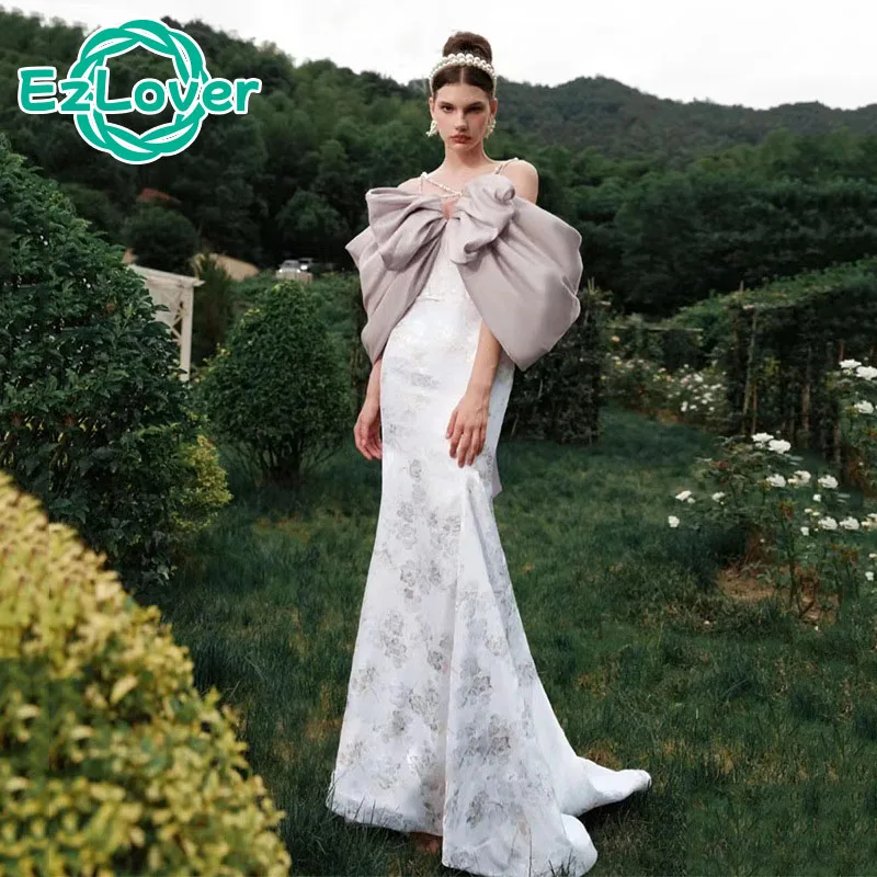 

Annual Meeting Evening Dress Women's 2022 New Banquet Elegant Temperament Bow Design Sense of Celebrity Host Evening Dress